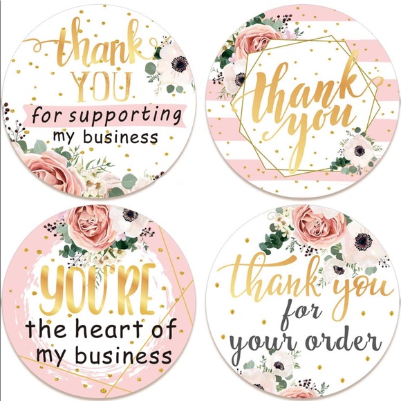 NEW Poshmark Packages "Thank you!" Gift Wrapping Shipping Supplies Set ~ 176Pcs - Picture 4 of 12
